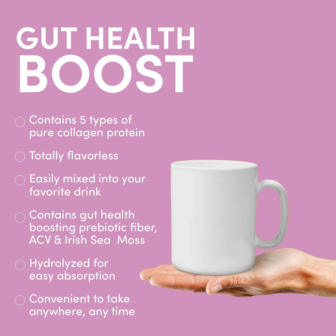 Skip Nutrition Co,,Gut Health Boost - Multi Collagen with Prebiotics &amp; more 30x 6g Sachets (Unflavored)