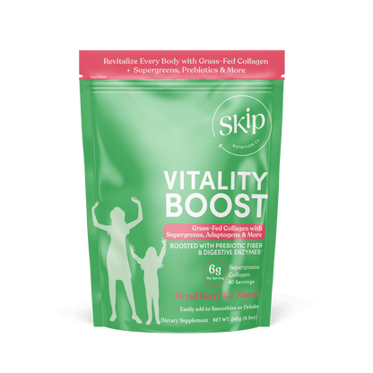 Skip Nutrition Co,,Vitality Boost Supergreens with Multi Collagen 240g Pouch