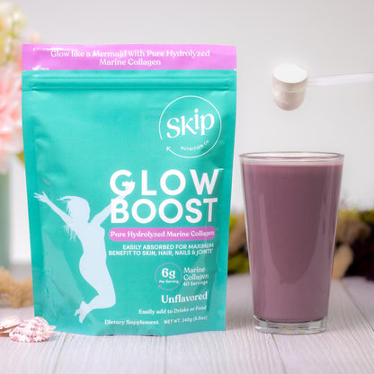 Glow Boost Pure Marine Collagen 240g Pouch (Unflavored)