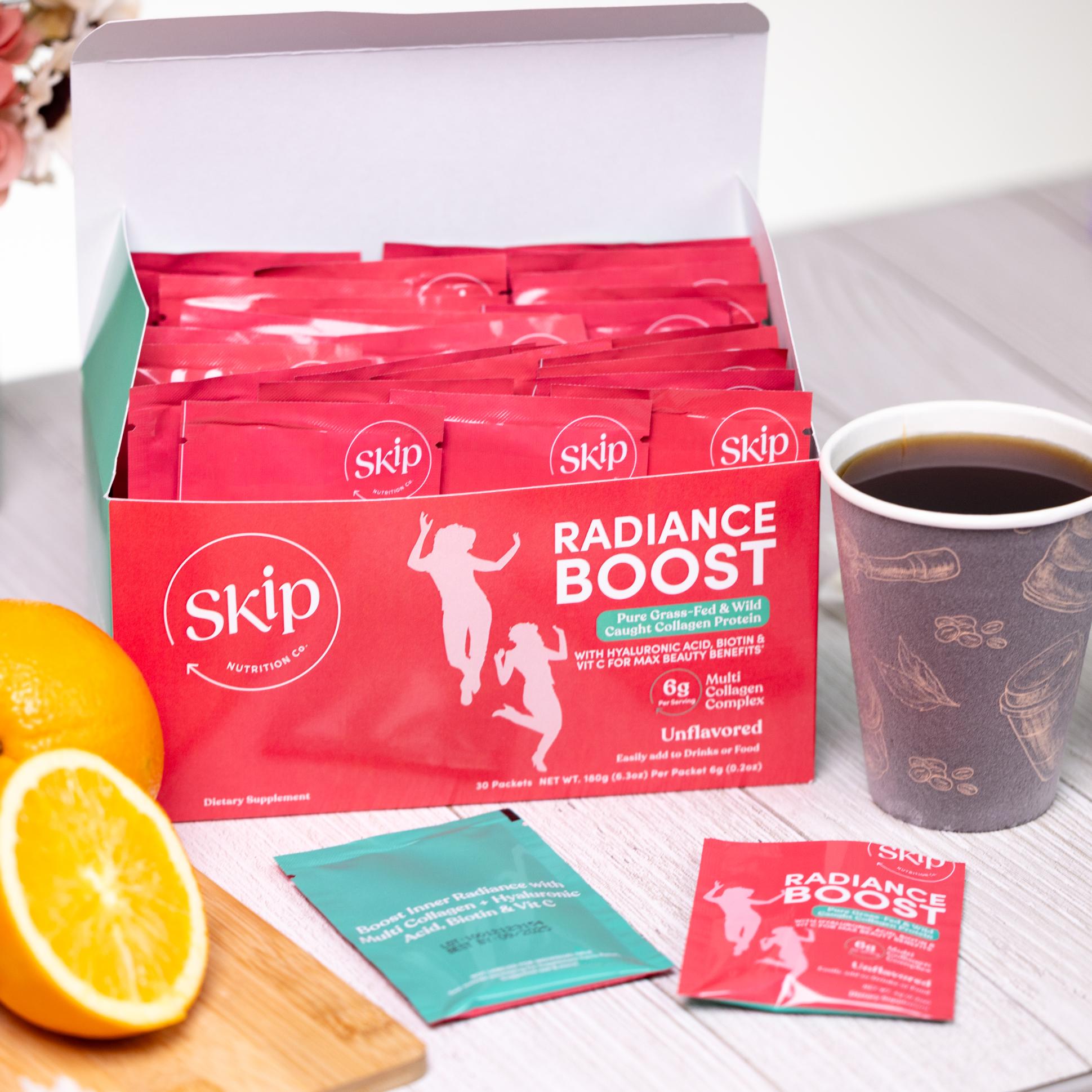 Radiance Boost - Multi Collagen with Vitamin C, Hyaluronic Acid &amp; Keratin 30x 6g Sachets (Unflavored)