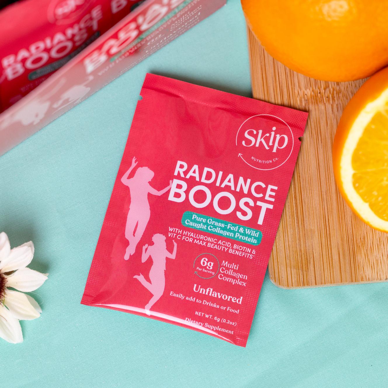 Radiance Boost - Multi Collagen with Vitamin C, Hyaluronic Acid &amp; Keratin 30x 6g Sachets (Unflavored)